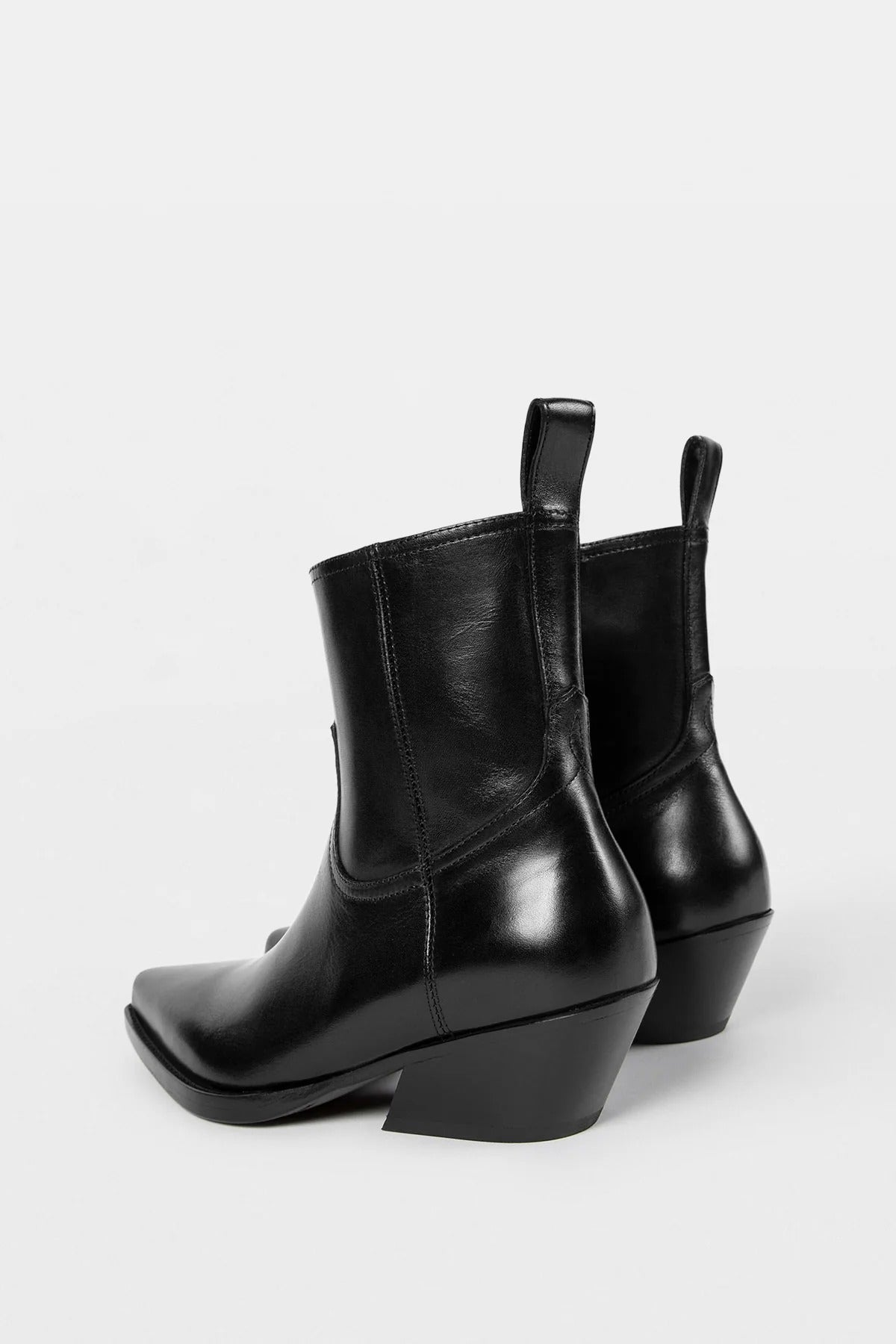 IMME POINTY ANKLE BOOTS BLACK