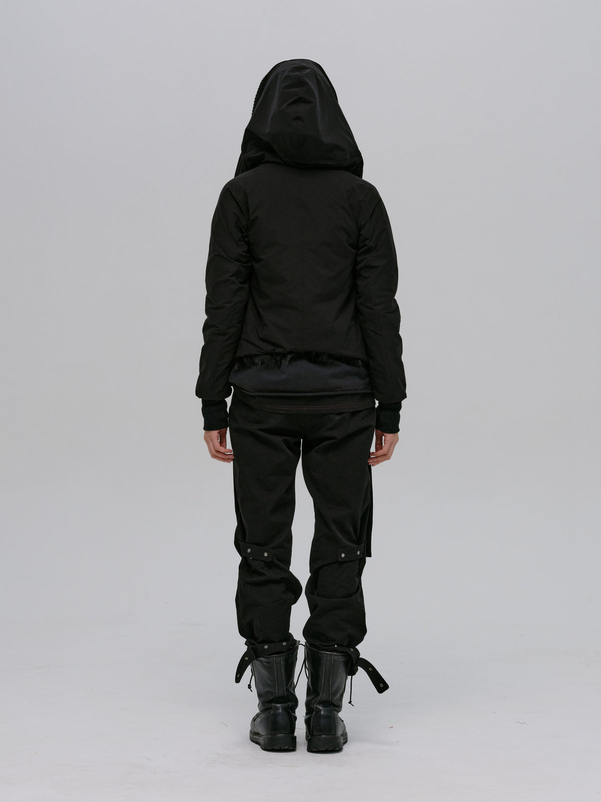 REVERSIBLE FUR JACKET BLACK