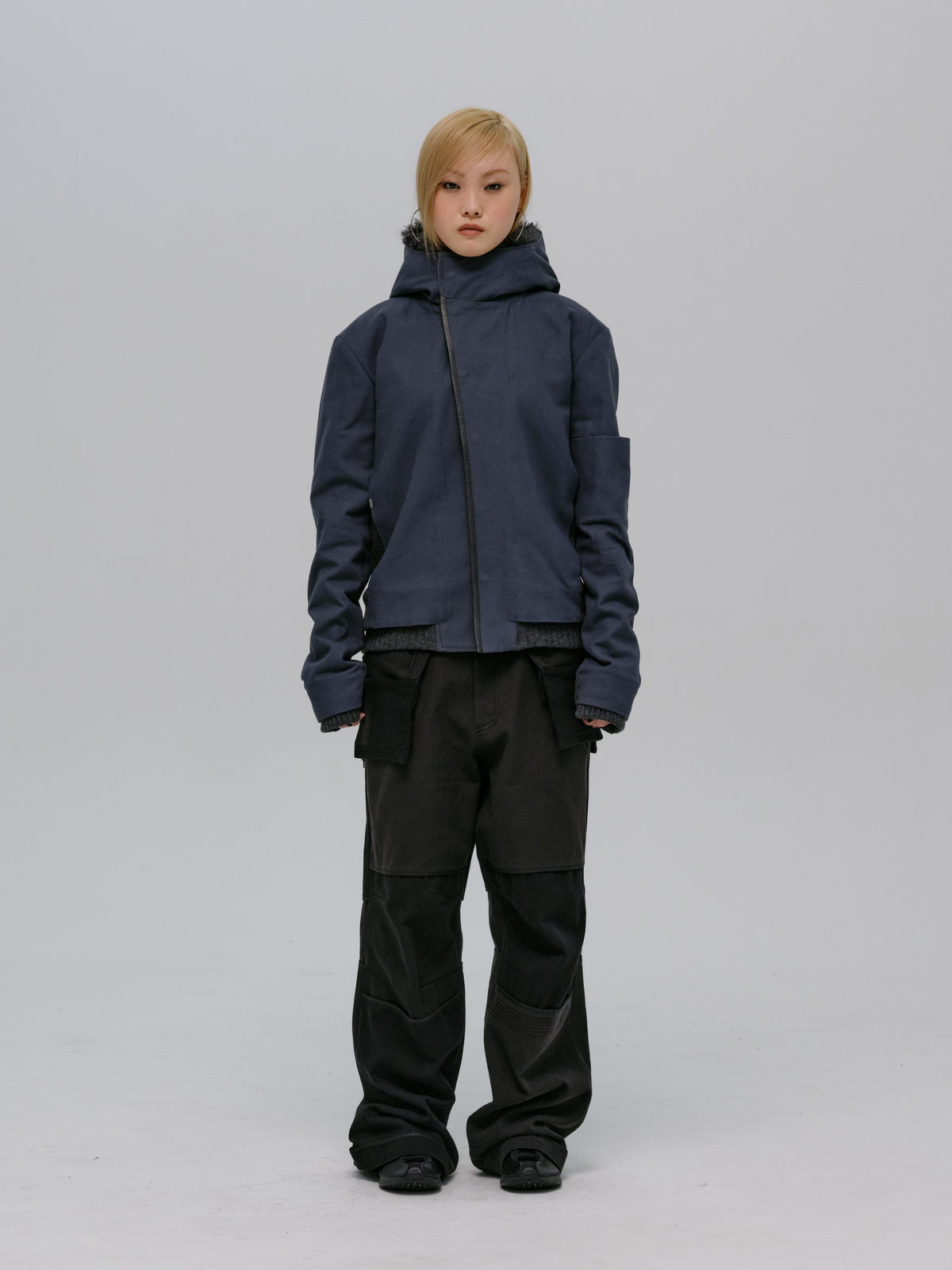 DETACHABLE BAG PANTS STONE