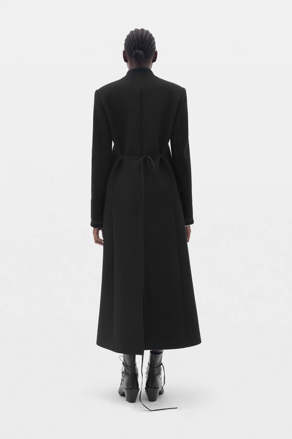 ALMA FITTED MARSINA COAT BLACK