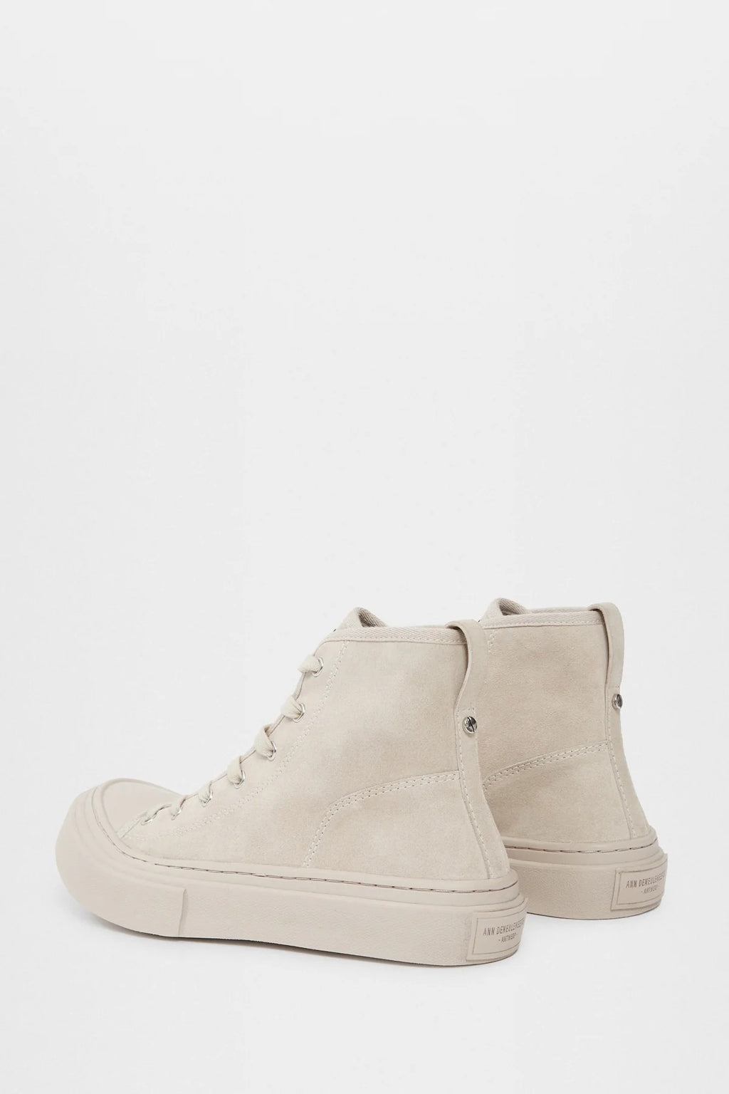 SARIN VULCANIZED MID-TOP SNEAKERS CHALK