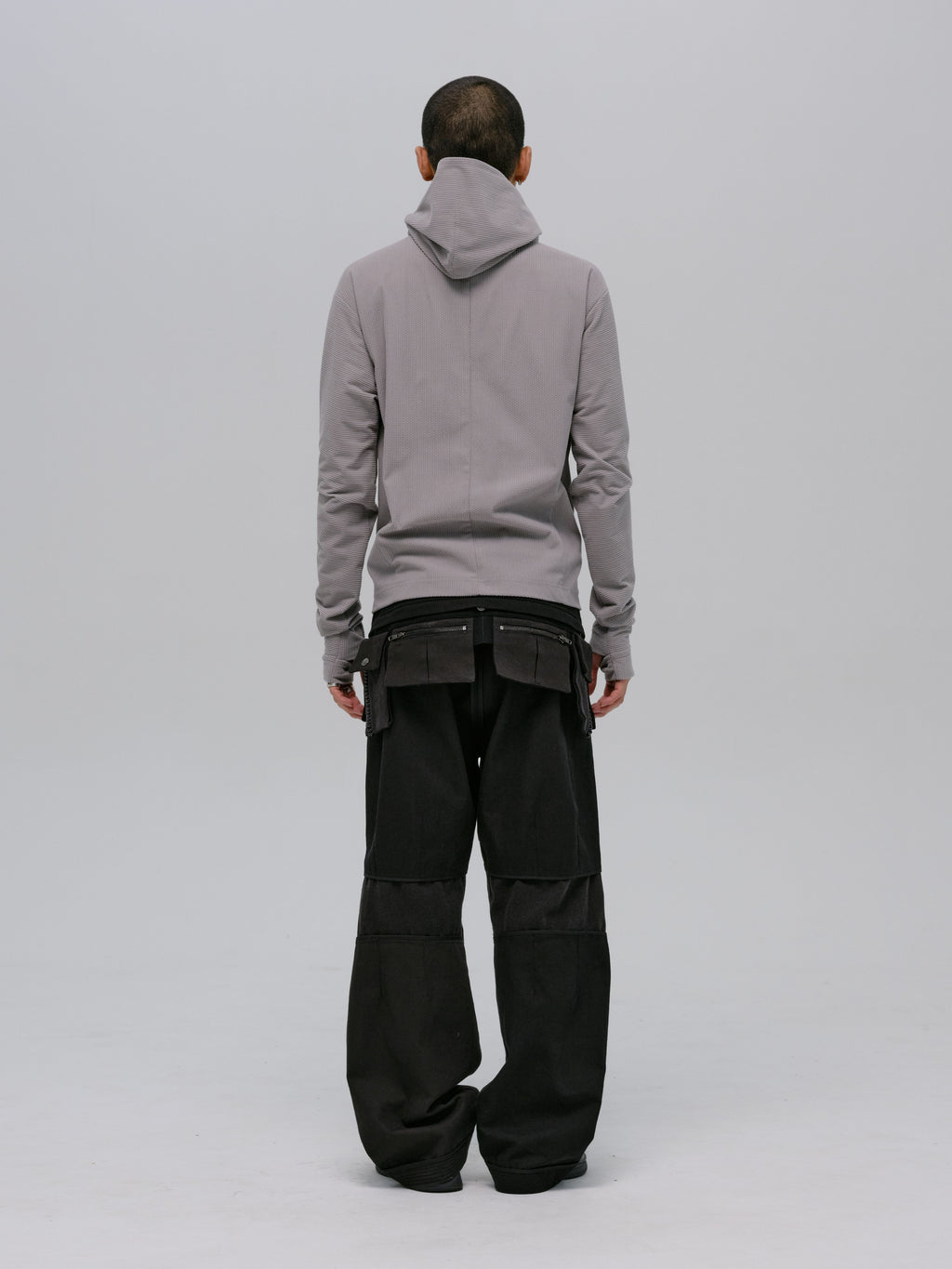 DETACHABLE BAG PANTS STONE
