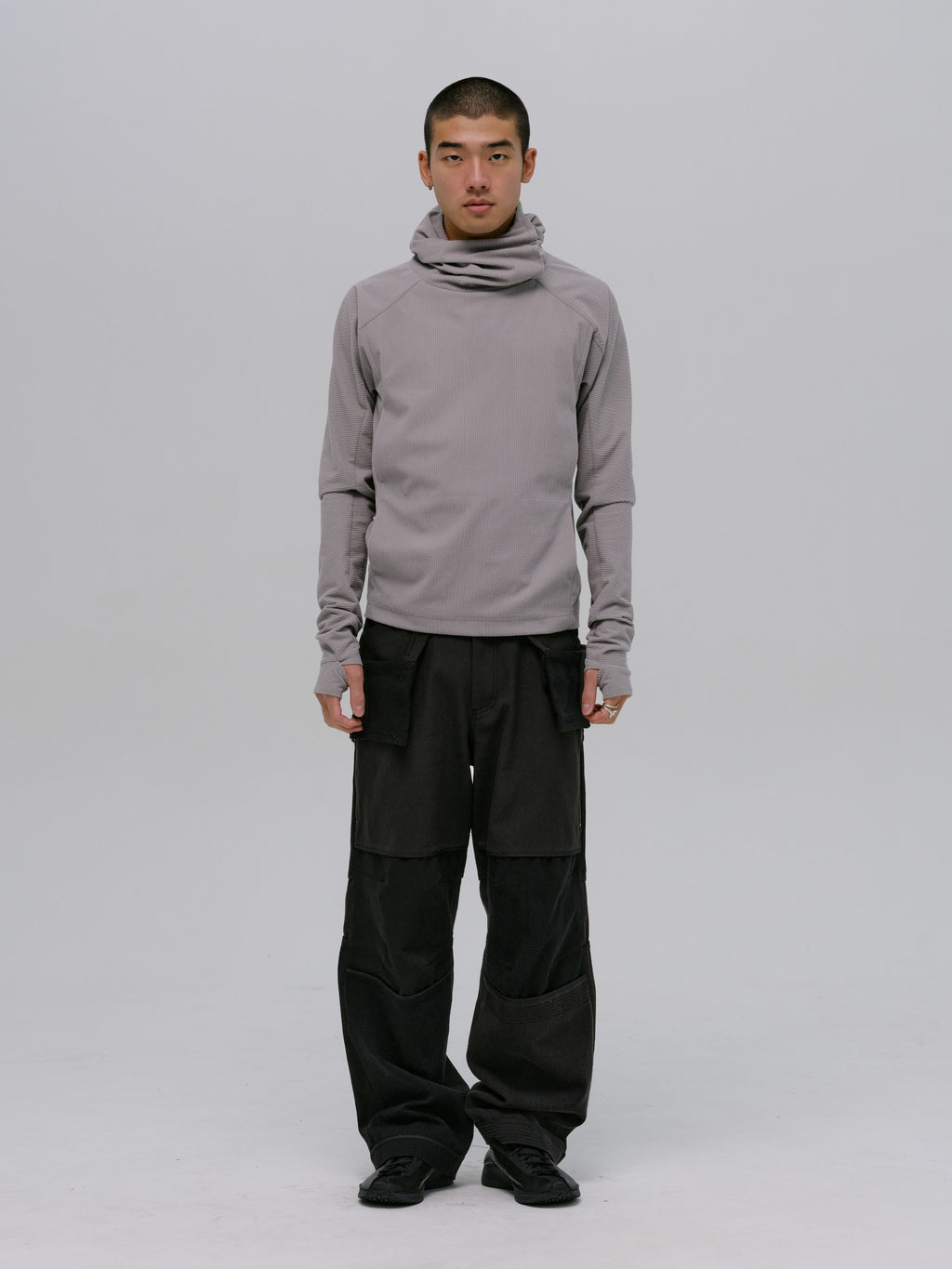 DETACHABLE BAG PANTS STONE