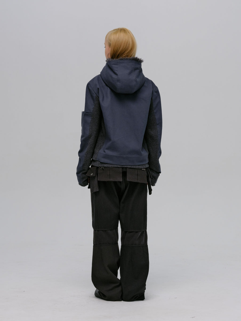 DETACHABLE BAG PANTS STONE