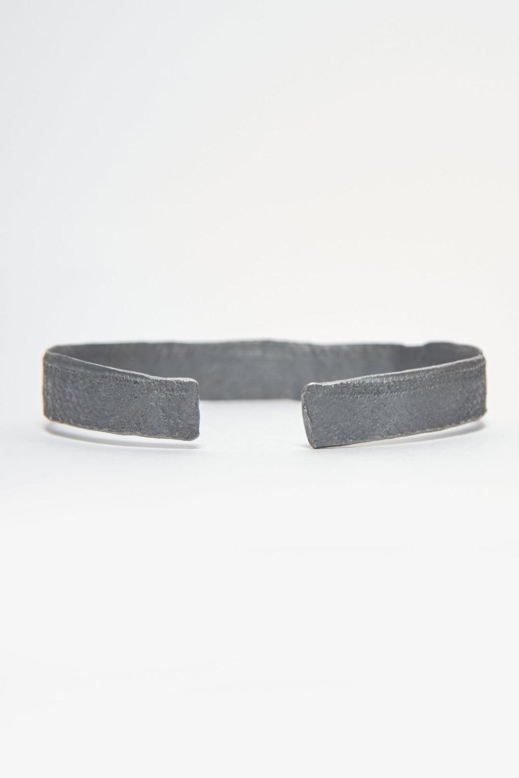BLACK SILVER BANGLE (WIDE)