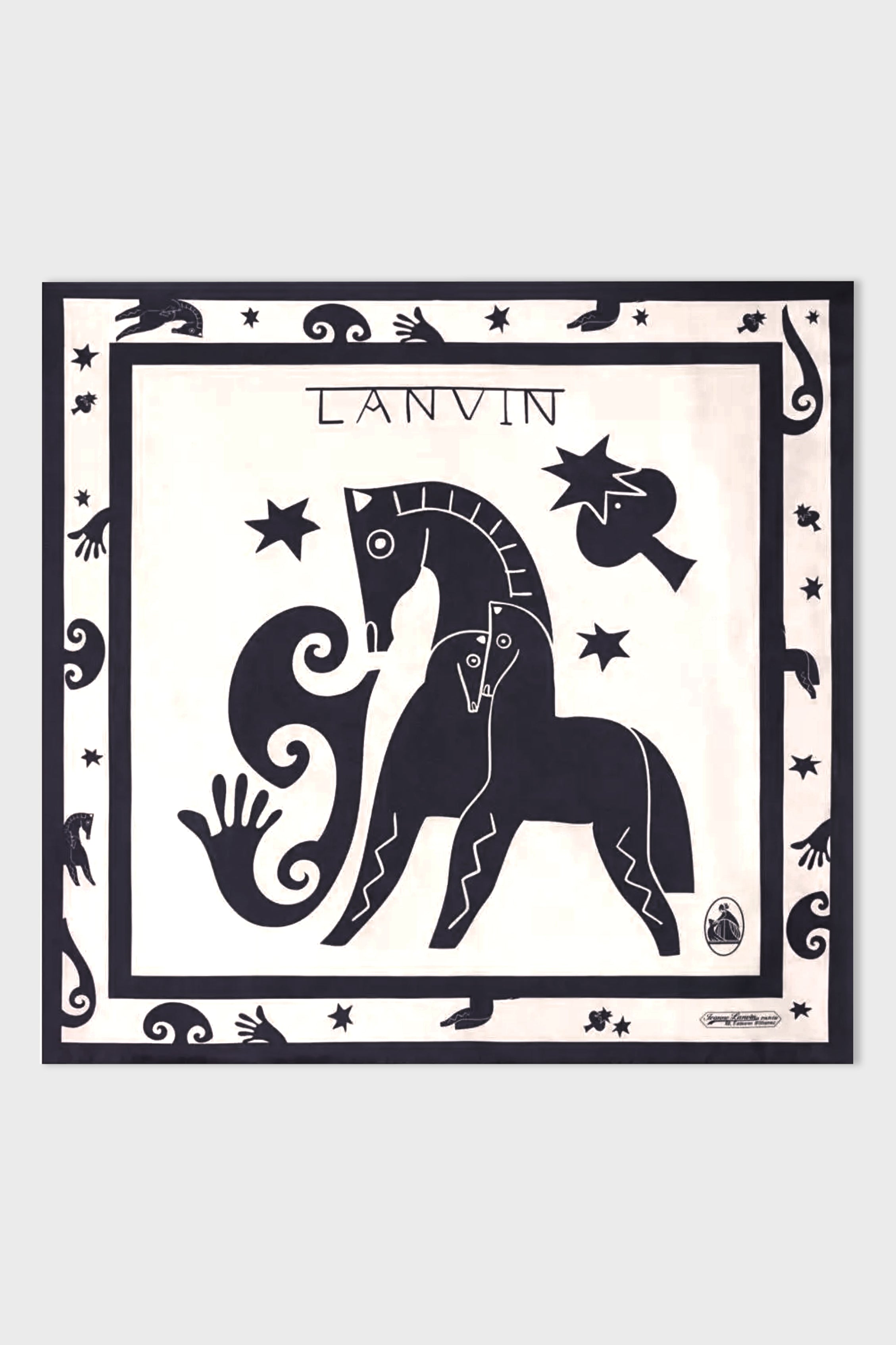 HORSE FOULARD 90x90