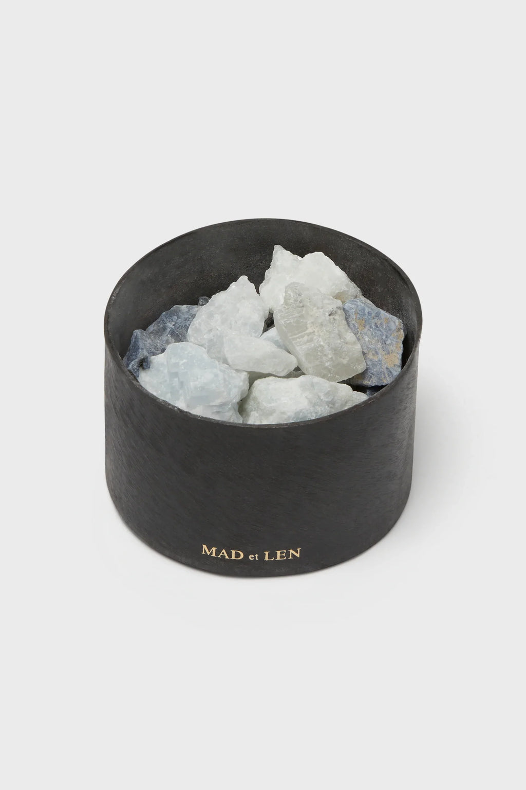 MINI FLAT POT POURRI BLUE CRYSTAL