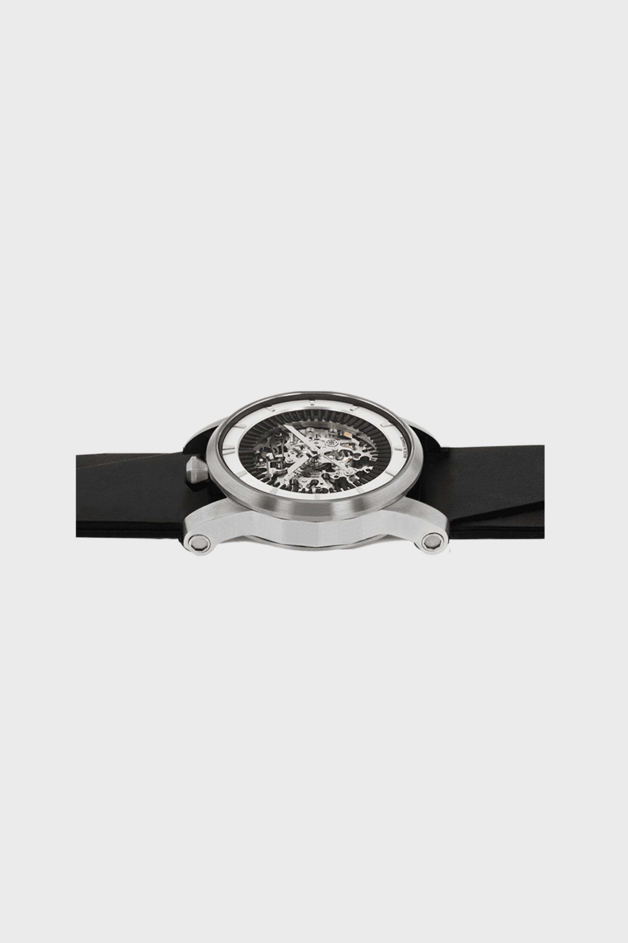R413 Silver Skeleton w/ Silicone Strap