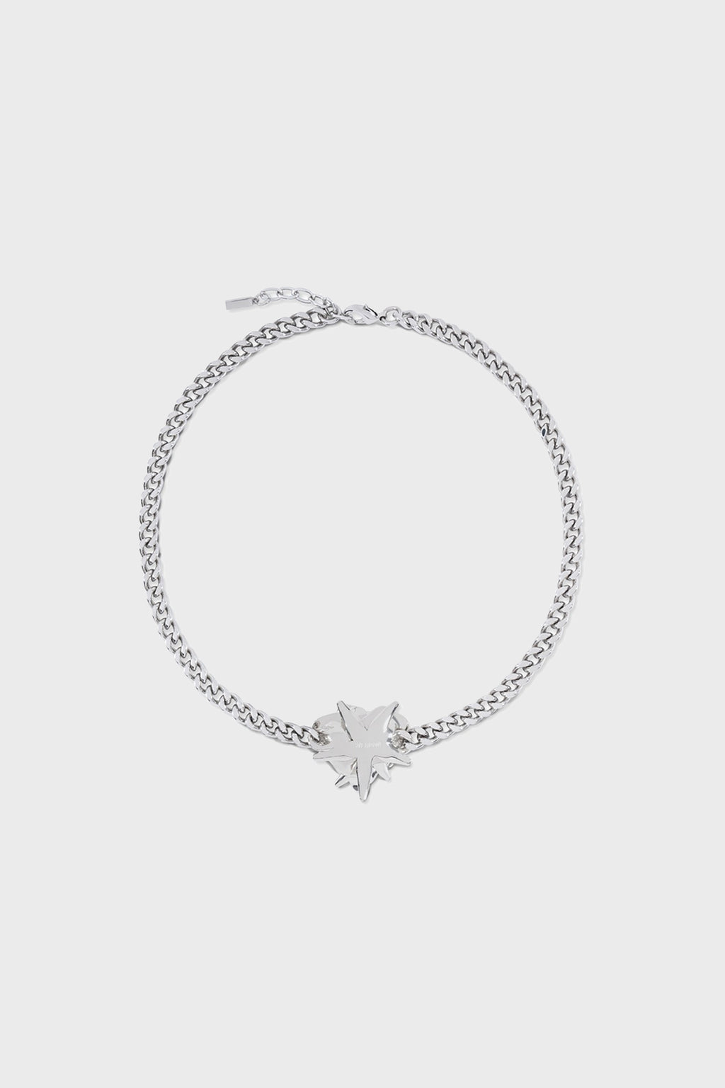 SPIKY ROSE NECKLACE SILVER