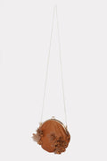 TAN FLORAL PURSE