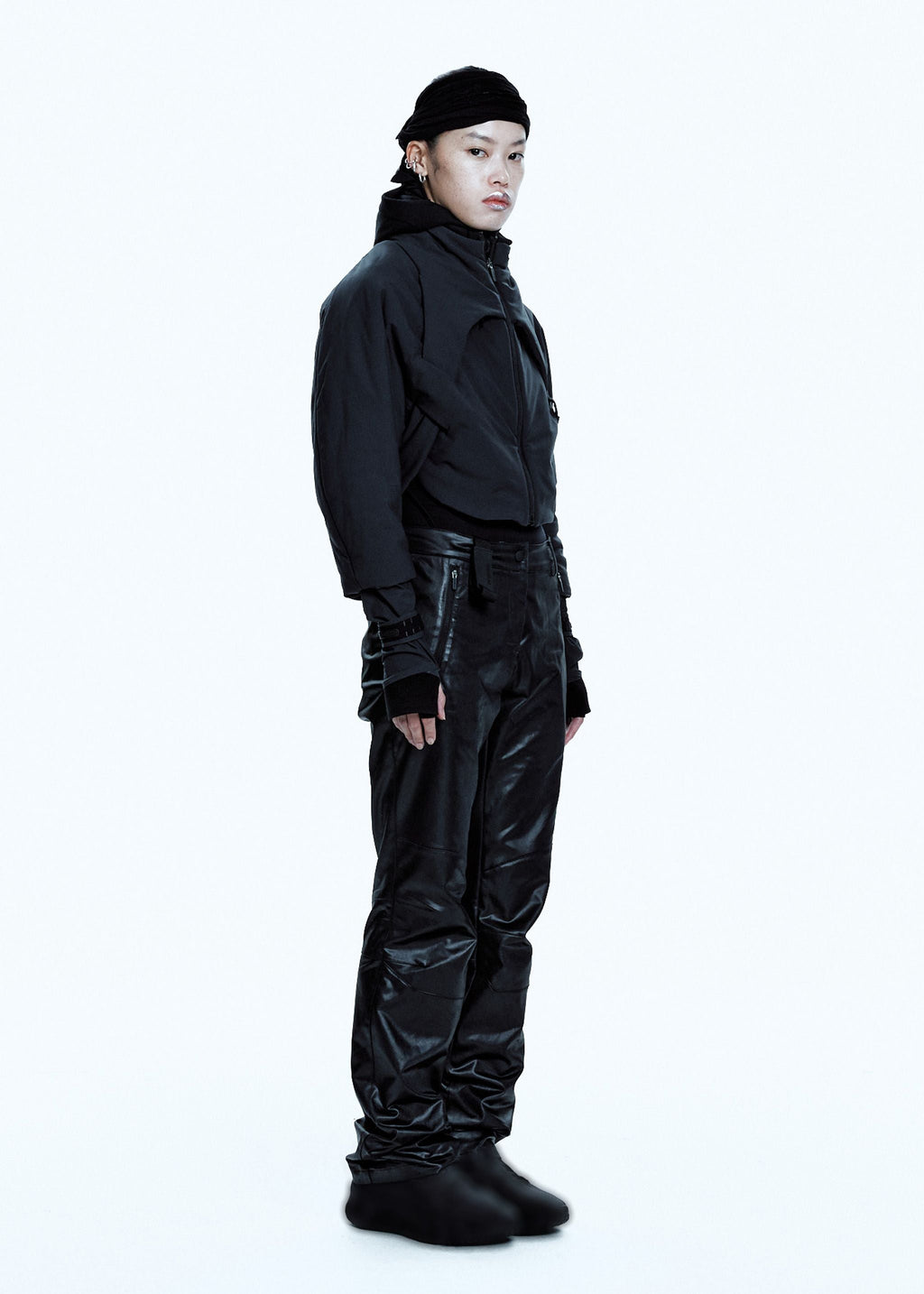 PADDED HARNESS JACKET W/ BALACLAVA CHARCOAL