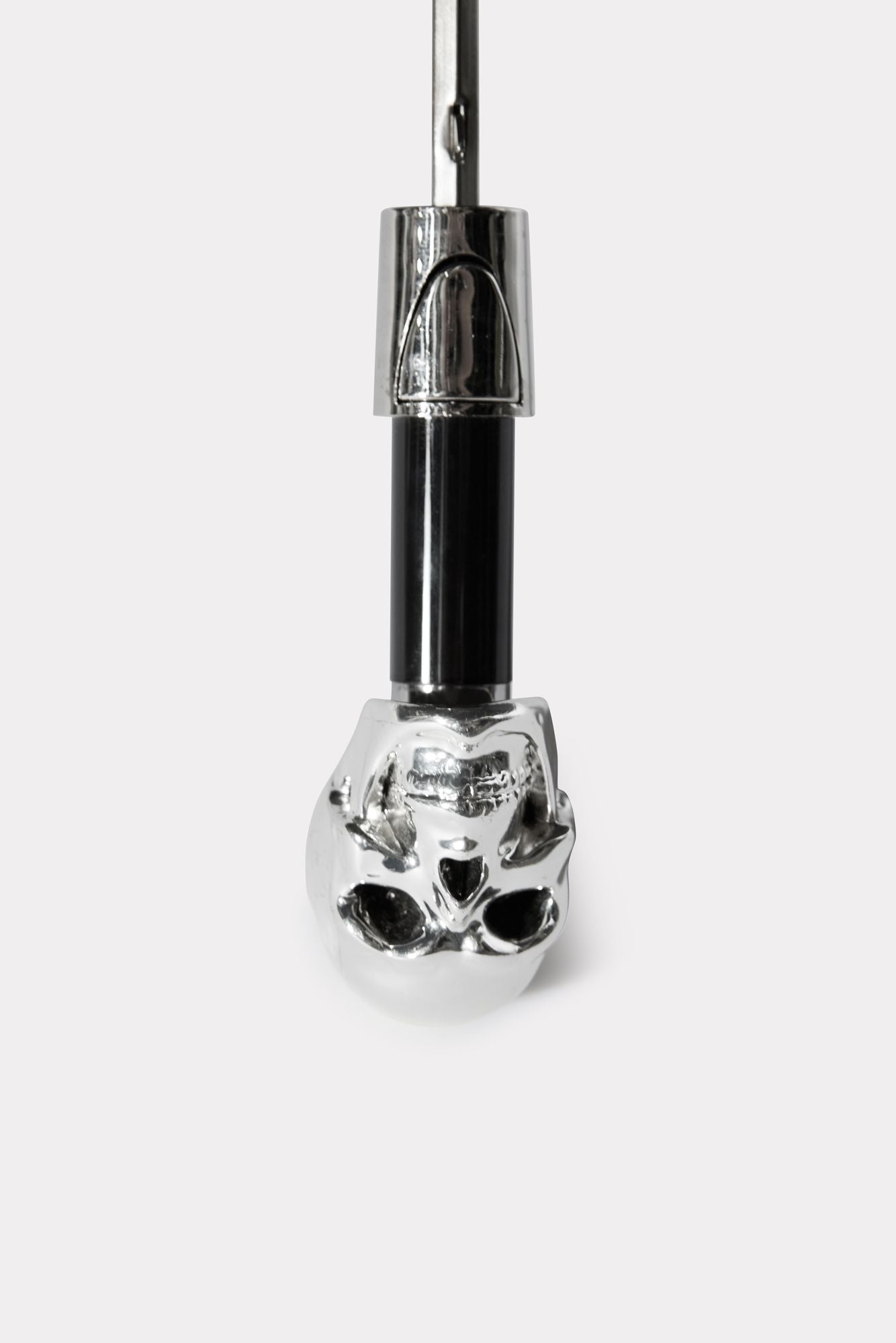 Silver Skull Folding Umbrella