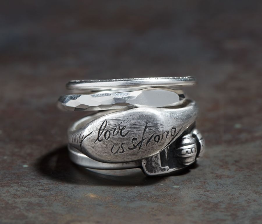 4 RING COMBINATION LOVE