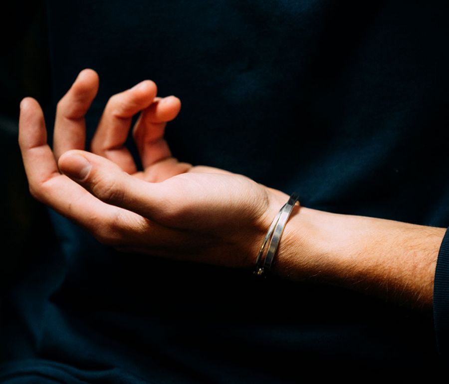 BRACELET FLAT CROSSED