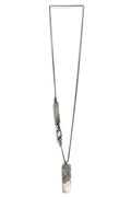 NECKLACE TAG HAMMERED
