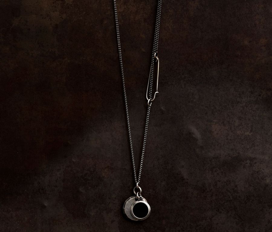 NECKLACE CHAIN PLATE FACETTES