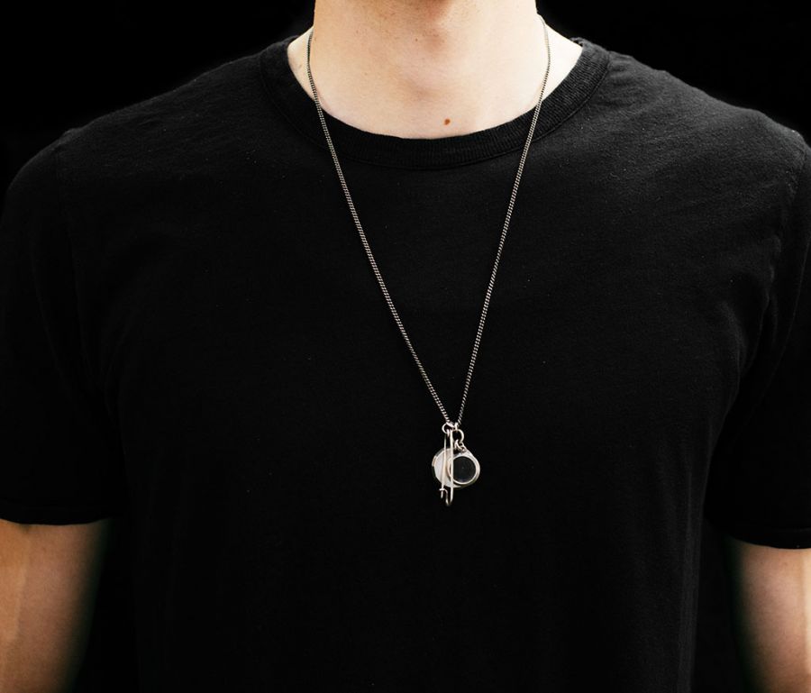 NECKLACE CHAIN PLATE FACETTES